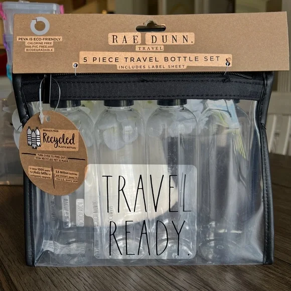 RAE DUNN 5 Piece TRAVEL SET - Picture 1 of 9
